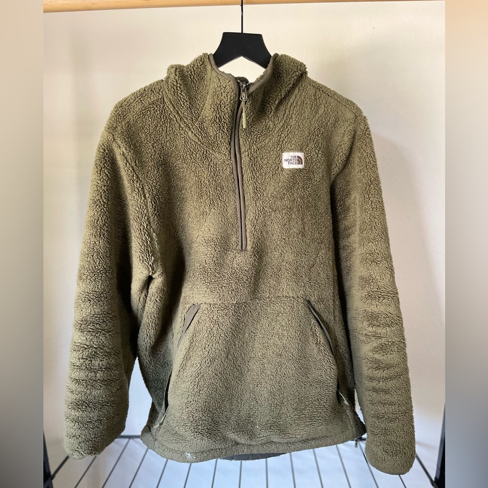 Dark Green/Olive North Face Medium Men’s Cozy Hoodie